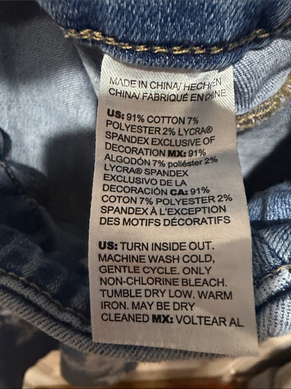 Blue Women's Cropped Embroidered Jeans - Picture 3 of 5